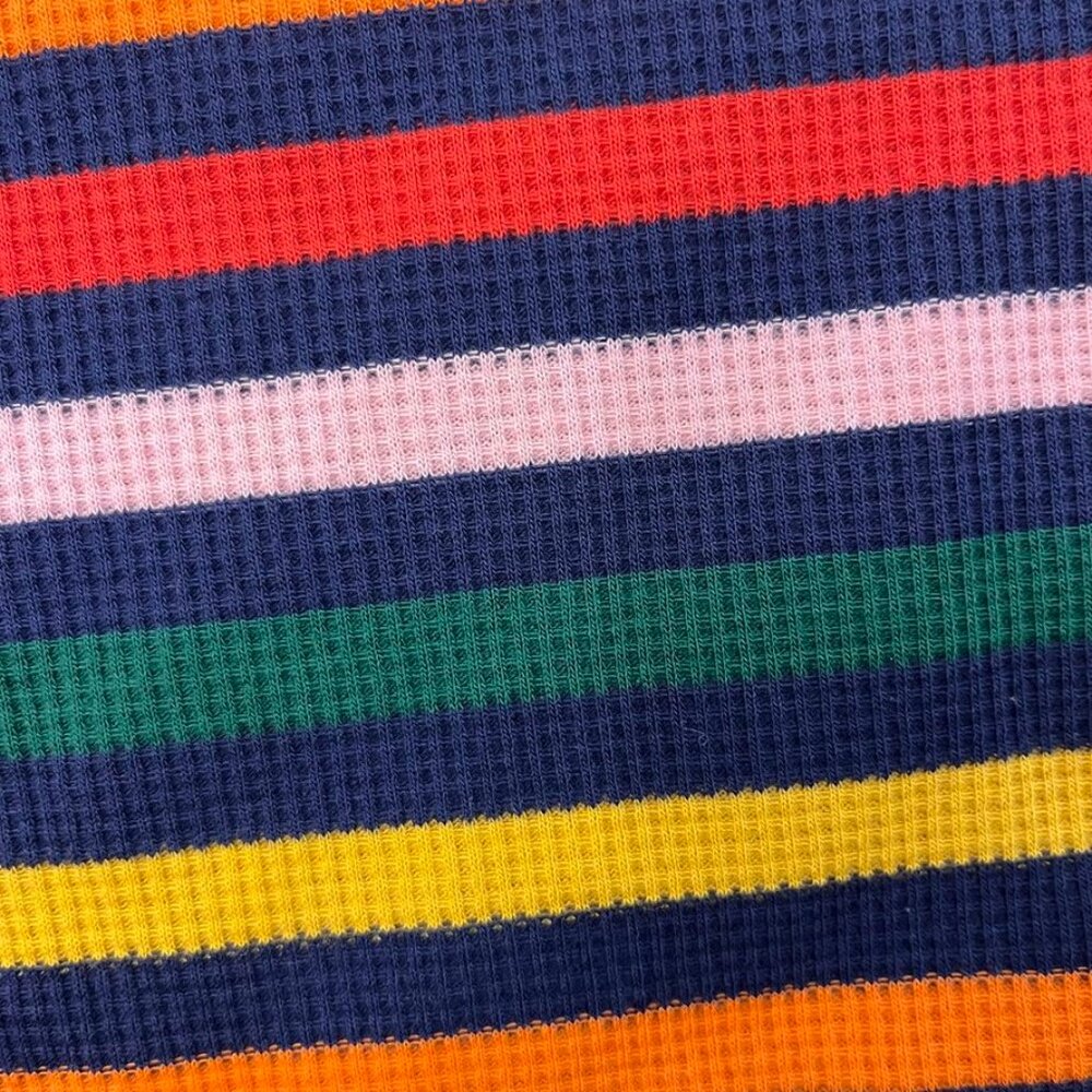 NEW Old Navy Ribbed Knit Long Sleeve Narrow Striped Top RAINBOW - Picture 5 of 11